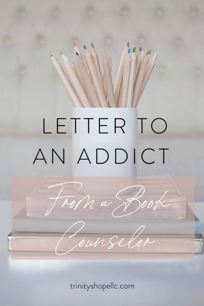 letter to an addict written inside of journal
