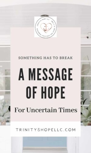 a message of hope for uncertain times on open door